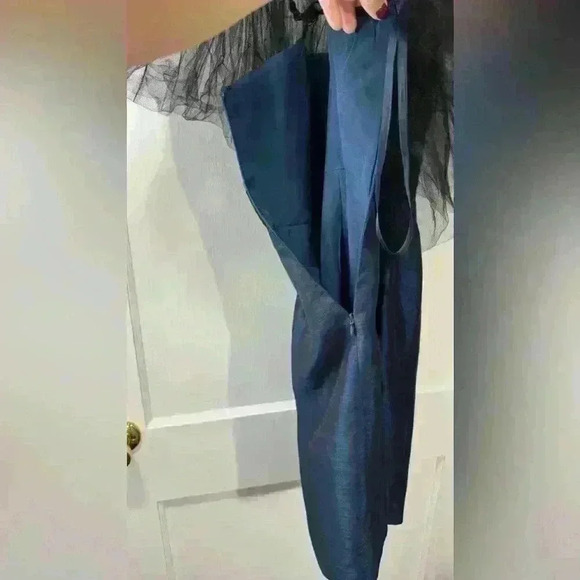 BCBG Max Zaria Taffeta Tule Cocktail Dress - Picture 3 of 5